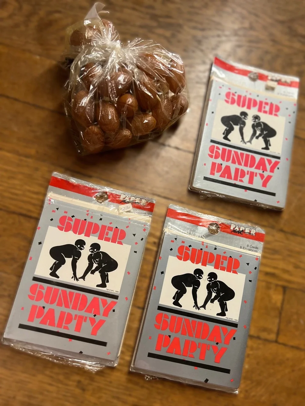 Vintage Super Bowl / Football Party Invitations and Football Picks